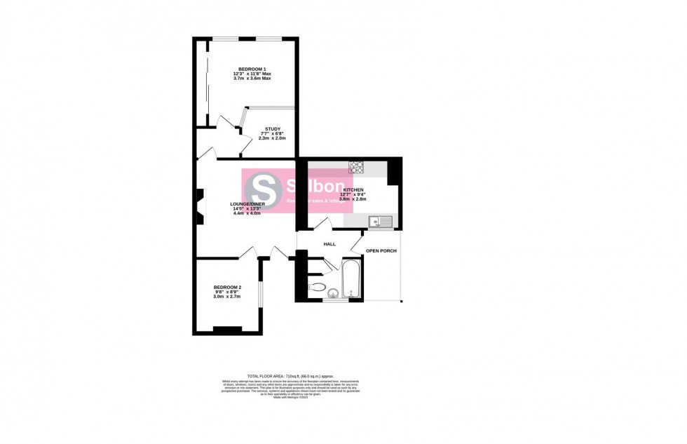 Floorplan for Badshot Lea Road, Badshot Lea, Farnham