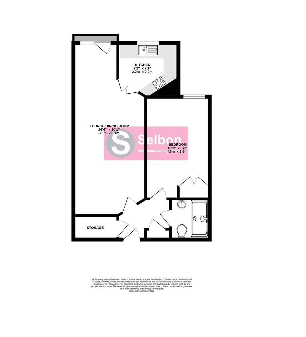 Floorplan for Branksomewood Road, Fleet