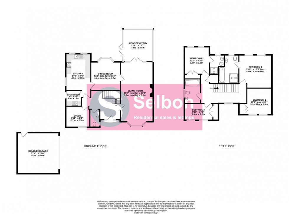 Floorplan for Levignen Close, Church Crookham, Fleet