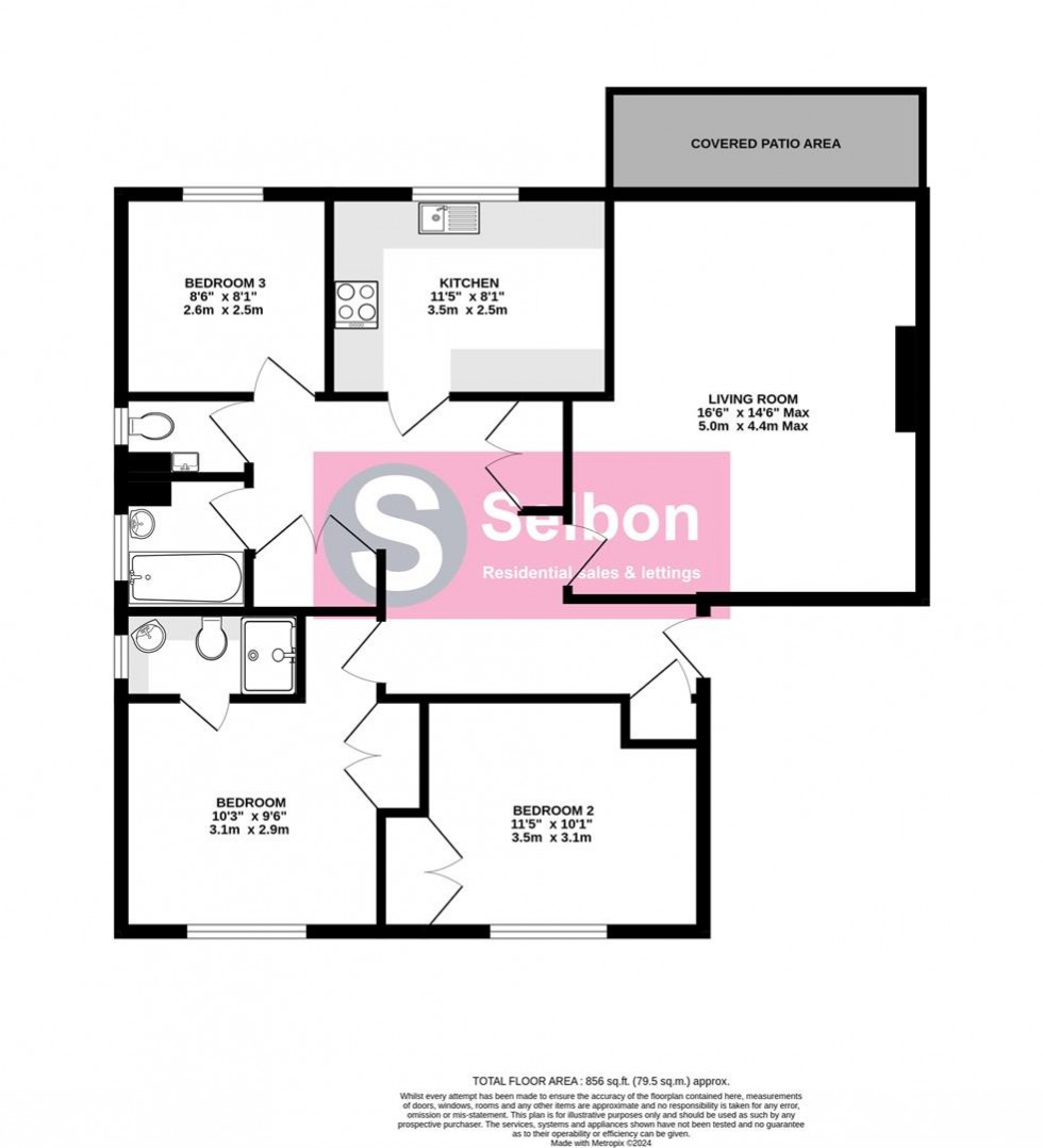 Floorplan for Church Road, Fleet