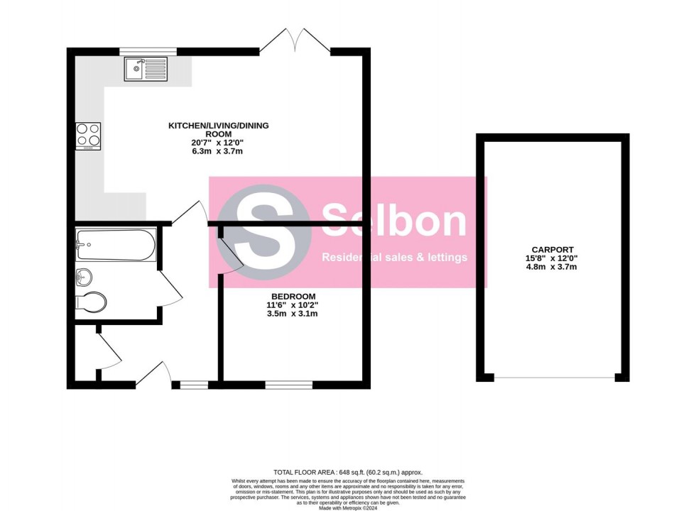 Floorplan for Jubilee Drive, Church Crookham