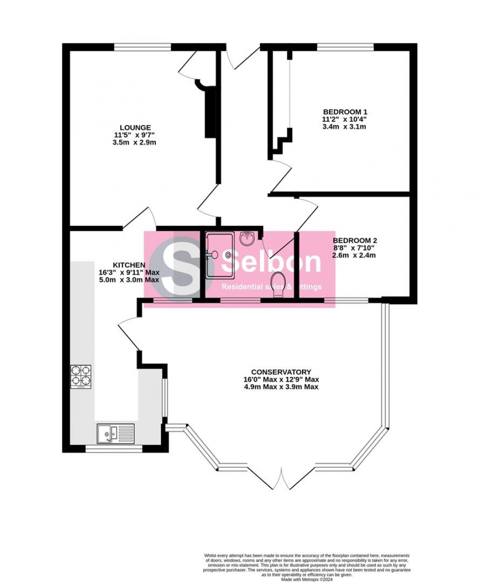 Floorplan for Hitches Lane, Crookham Village, Fleet