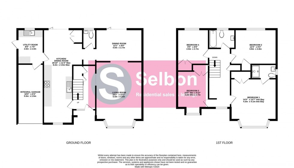 Floorplan for Camus Close, Church Crookham, Fleet