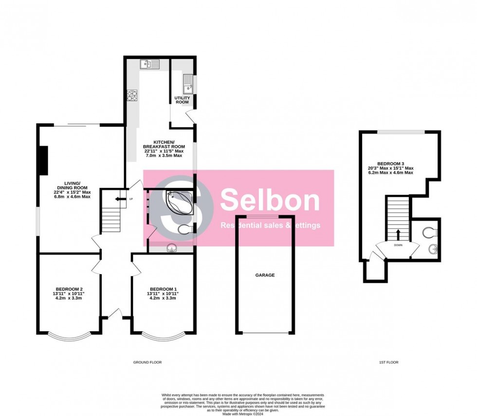 Floorplan for Reading Road South, Fleet