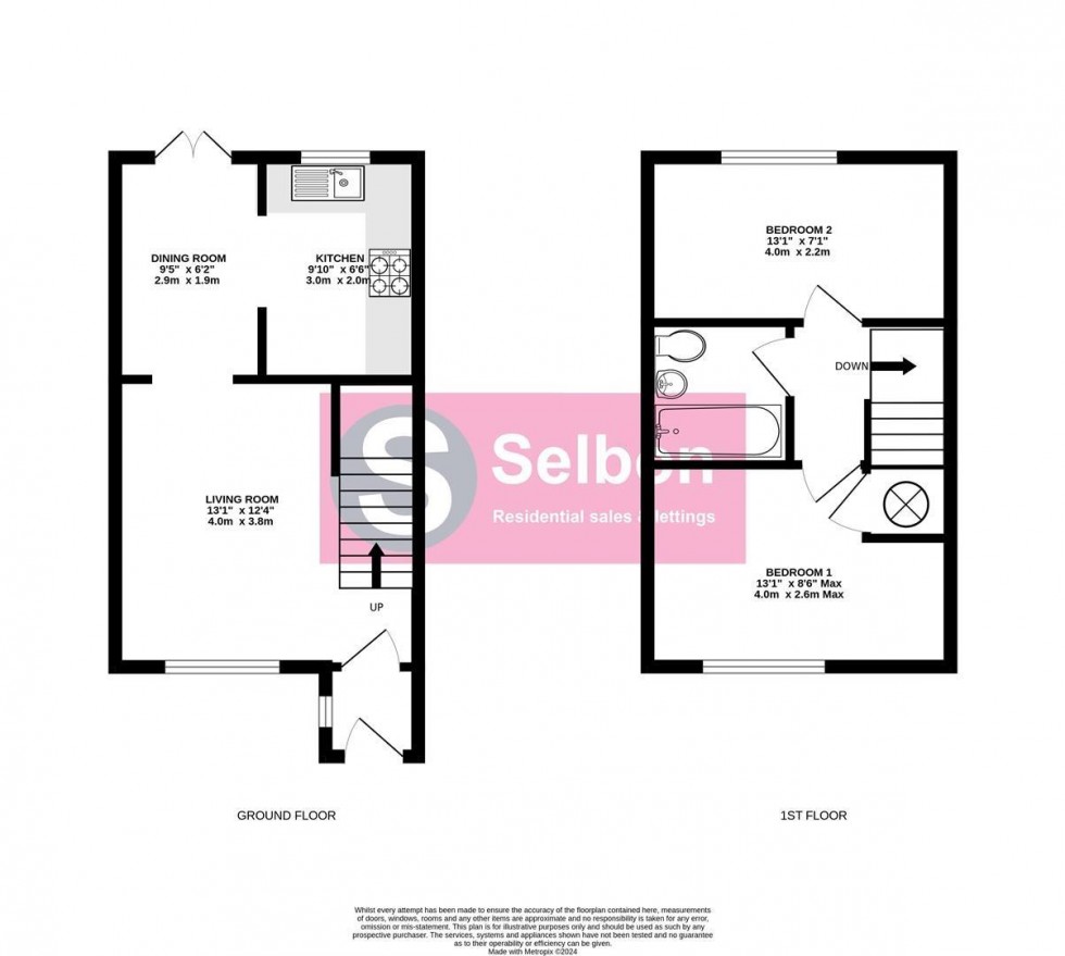 Floorplan for Water Rede, Church Crookham, Fleet