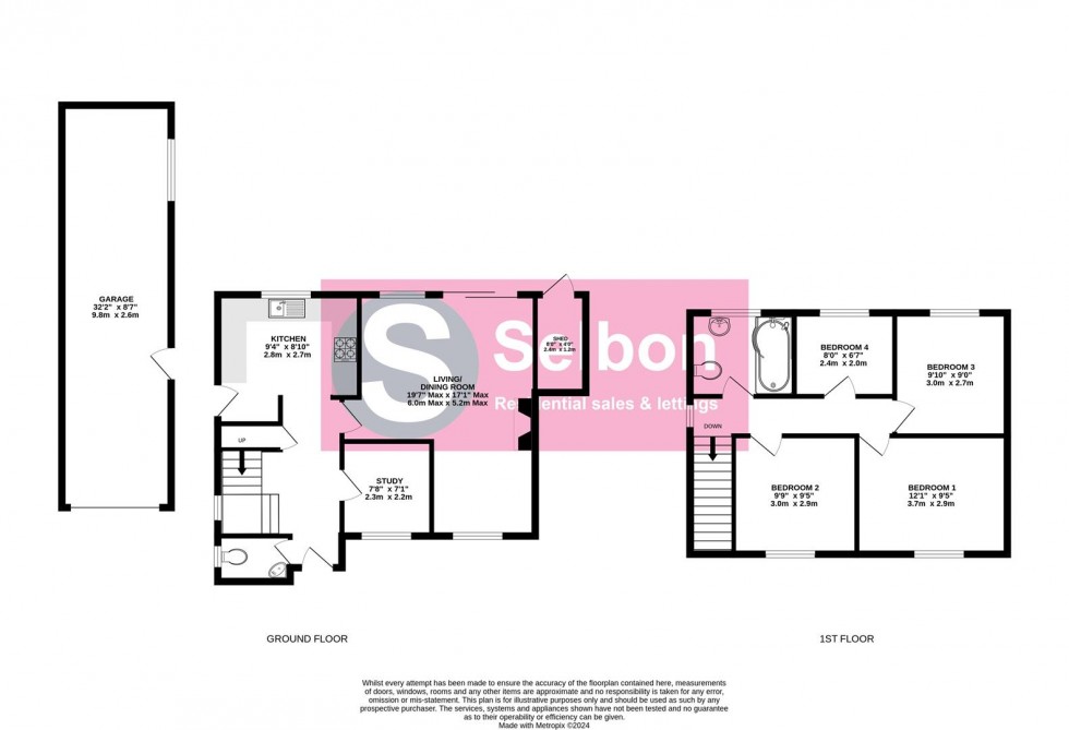 Floorplan for Polkerris Way, Church Crookham, Fleet