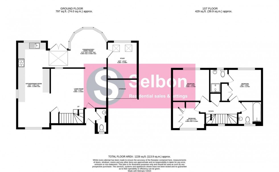 Floorplan for Pawmers Mead, Church Crookham, Fleet