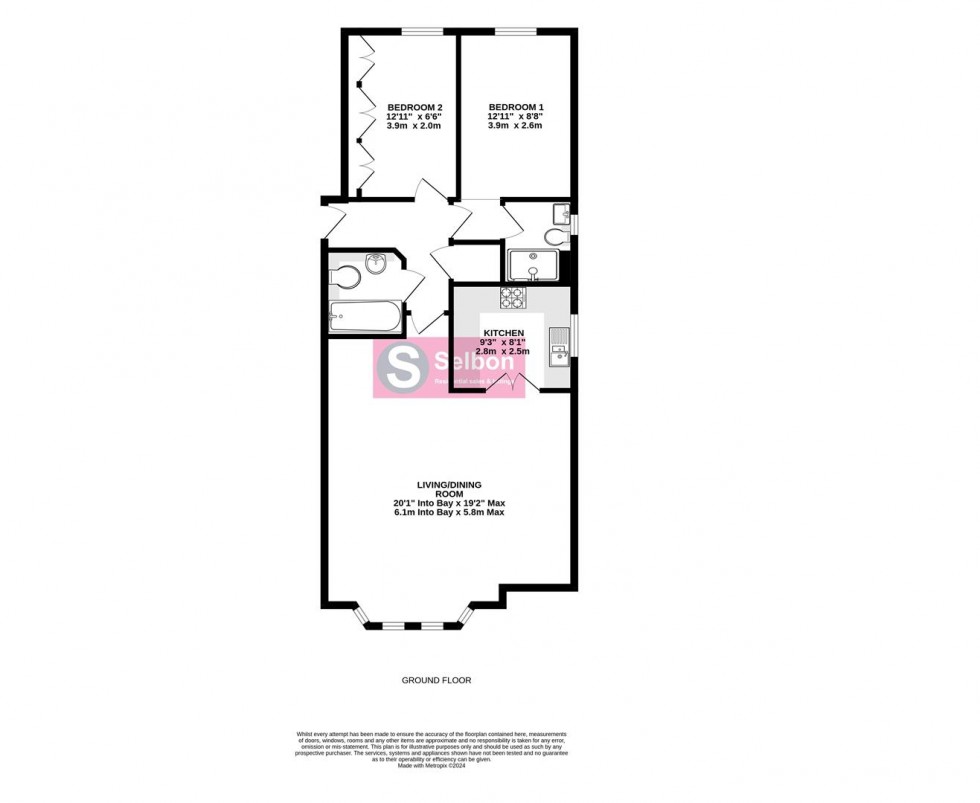 Floorplan for Aldershot Road, Fleet