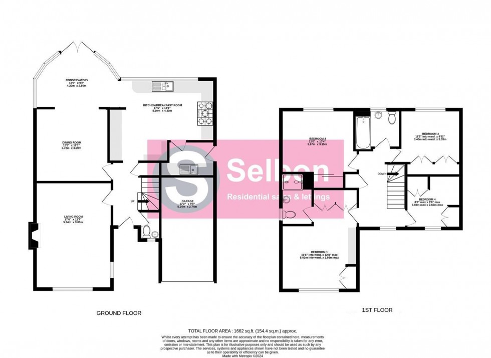 Floorplan for Raygnoldes, Church Crookham, Fleet