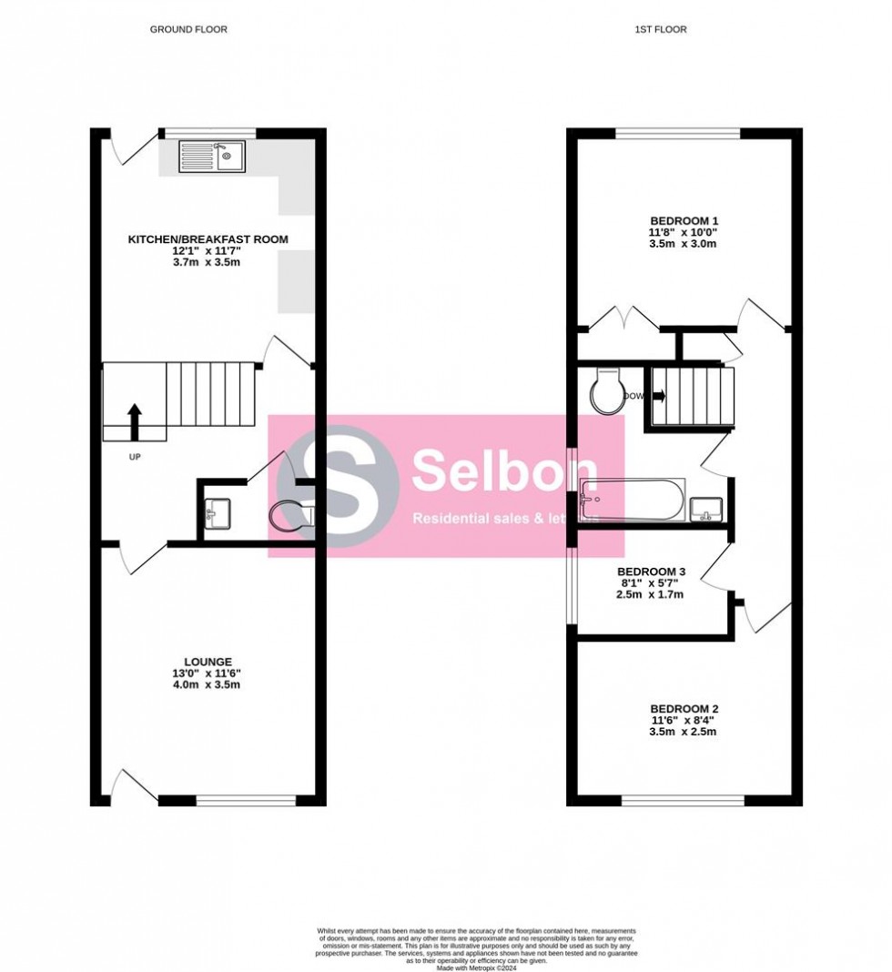 Floorplan for Clarence Road, Fleet