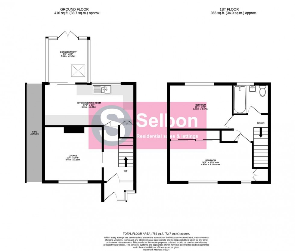 Floorplan for Tongham Road, Aldershot