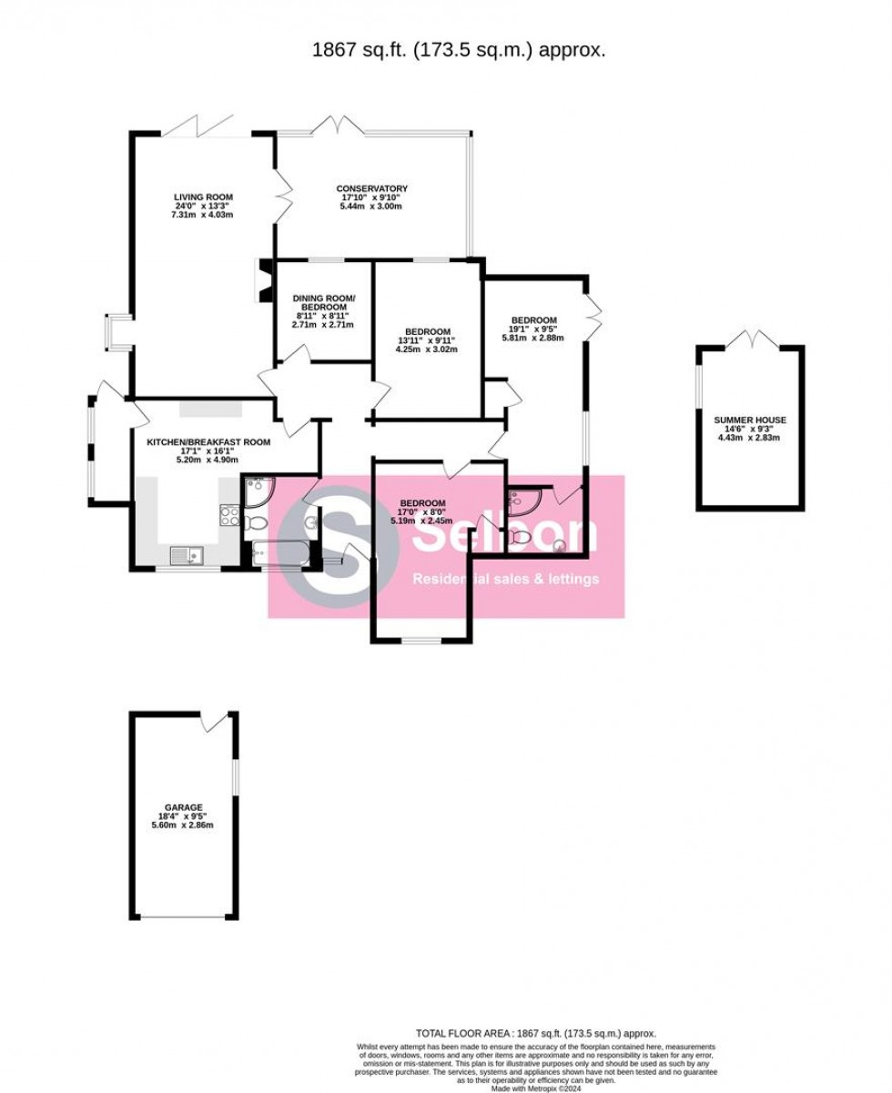 Floorplan for Aldershot Road, Fleet