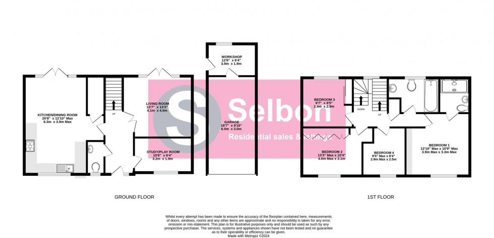 Floorplan for Gurung Way, Church Crookham, Fleet