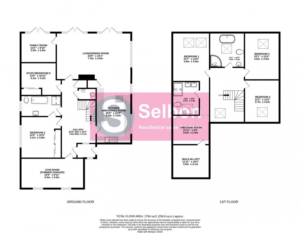 Floorplan for Queens Road, Fleet