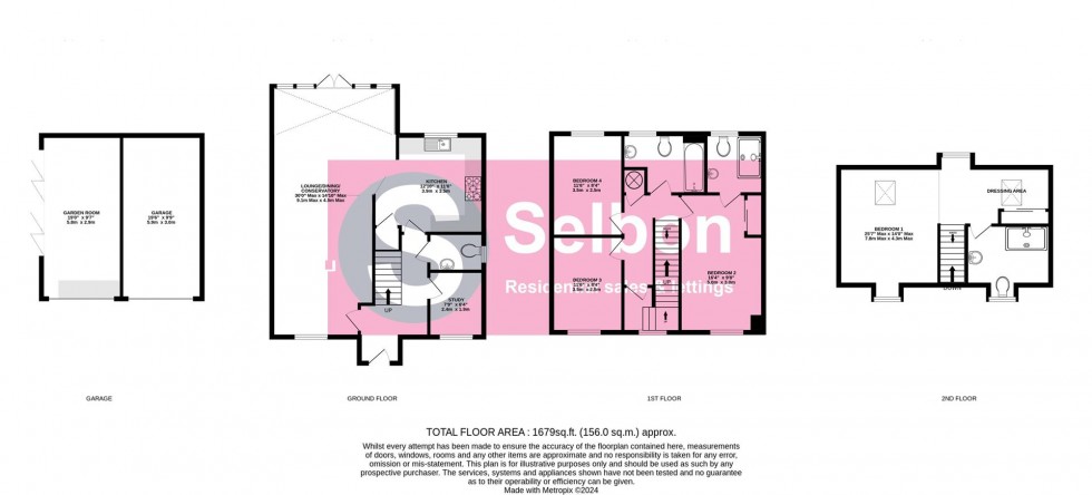 Floorplan for Byrne Avenue, Church Crookham, Fleet