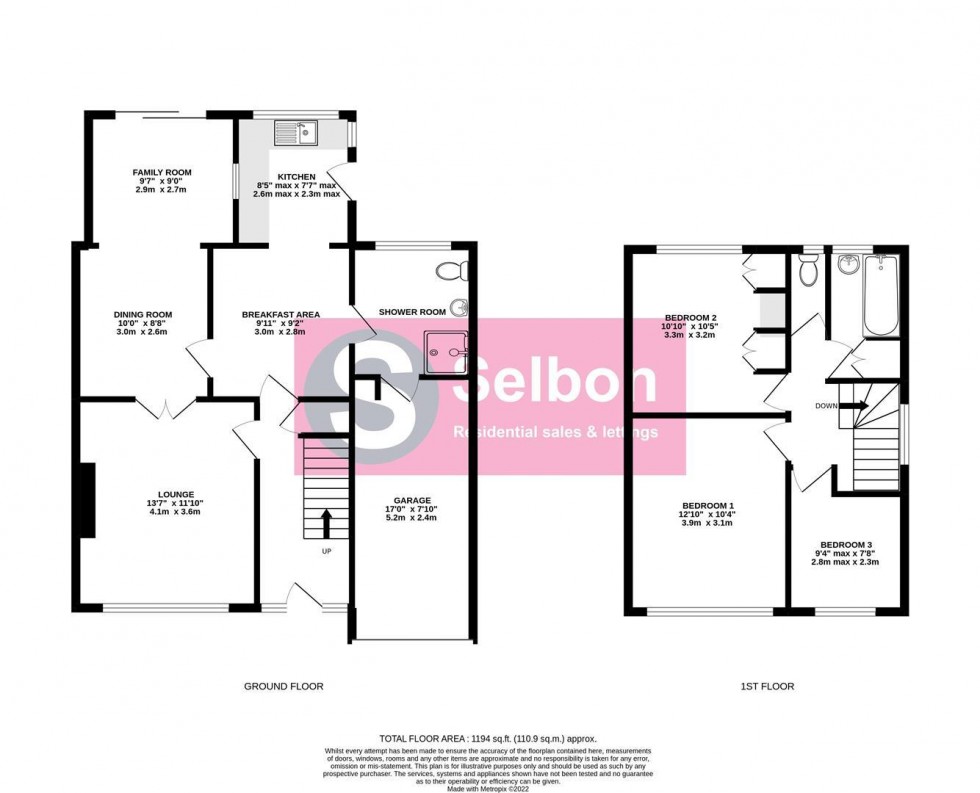 Floorplan for Chesilton Crescent, Church Crookham