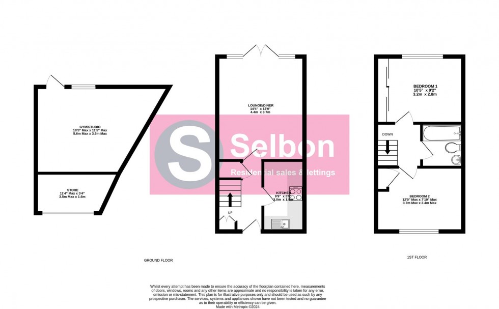 Floorplan for Barn Meadow Close, Church Crookham, Fleet