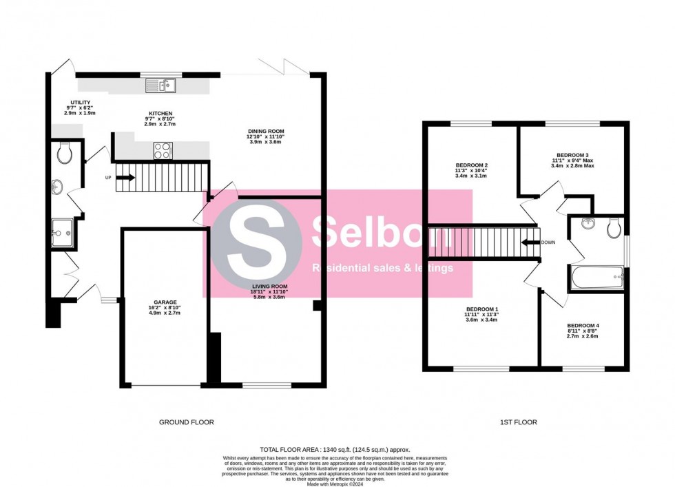 Floorplan for Oaktree Way, Sandhurst