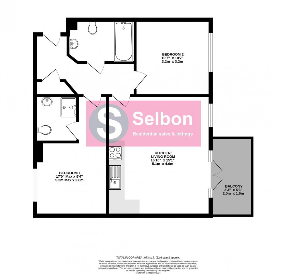 Floorplan for Gurkha Road, Church Crookham, Fleet