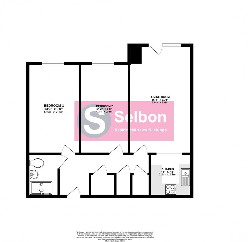 Floorplan for Pinewood Court, Fleet