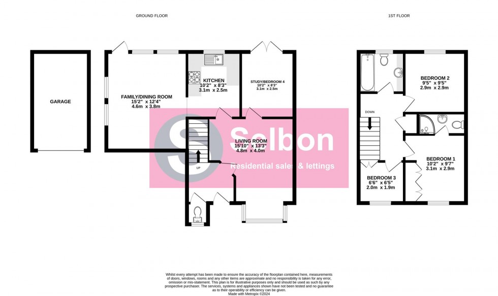 Floorplan for Wynne Gardens, Church Crookham, Fleet