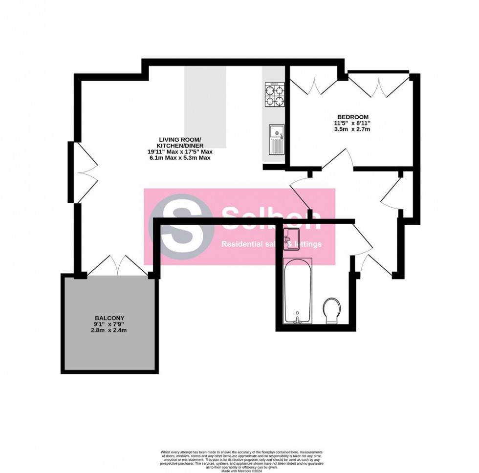 Floorplan for Church Road, Fleet