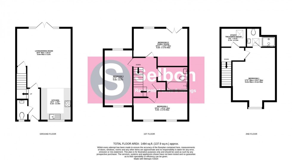 Floorplan for Albany Park Drive, Church Crookham