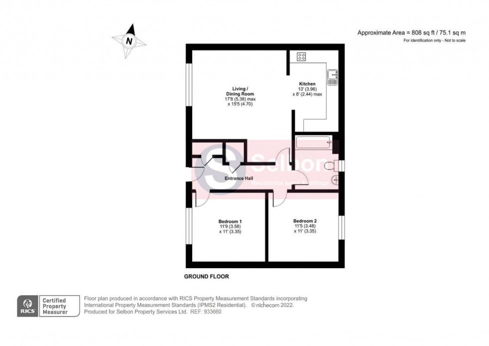 Floorplan for Runnymede Drive, Odiham, Hook