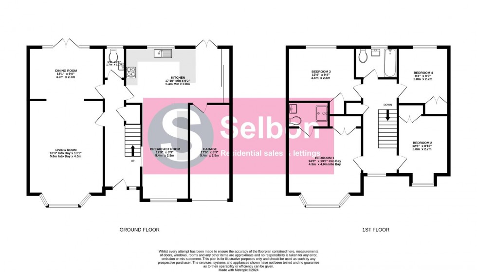 Floorplan for Camus Close, Church Crookham, Fleet