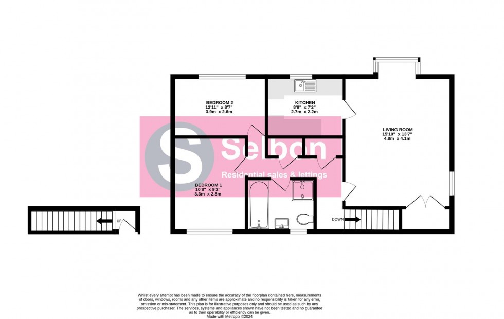 Floorplan for Wooland Court, Church Crookham, Fleet