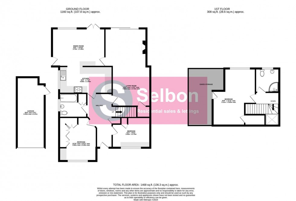 Floorplan for Chesilton Crescent, Church Crookham, Fleet