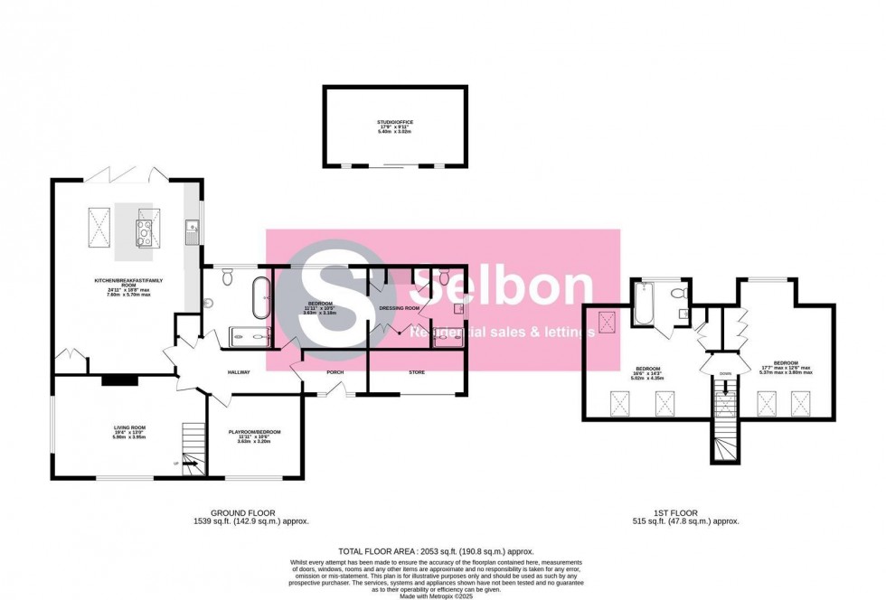 Floorplan for Velmead Road, Fleet