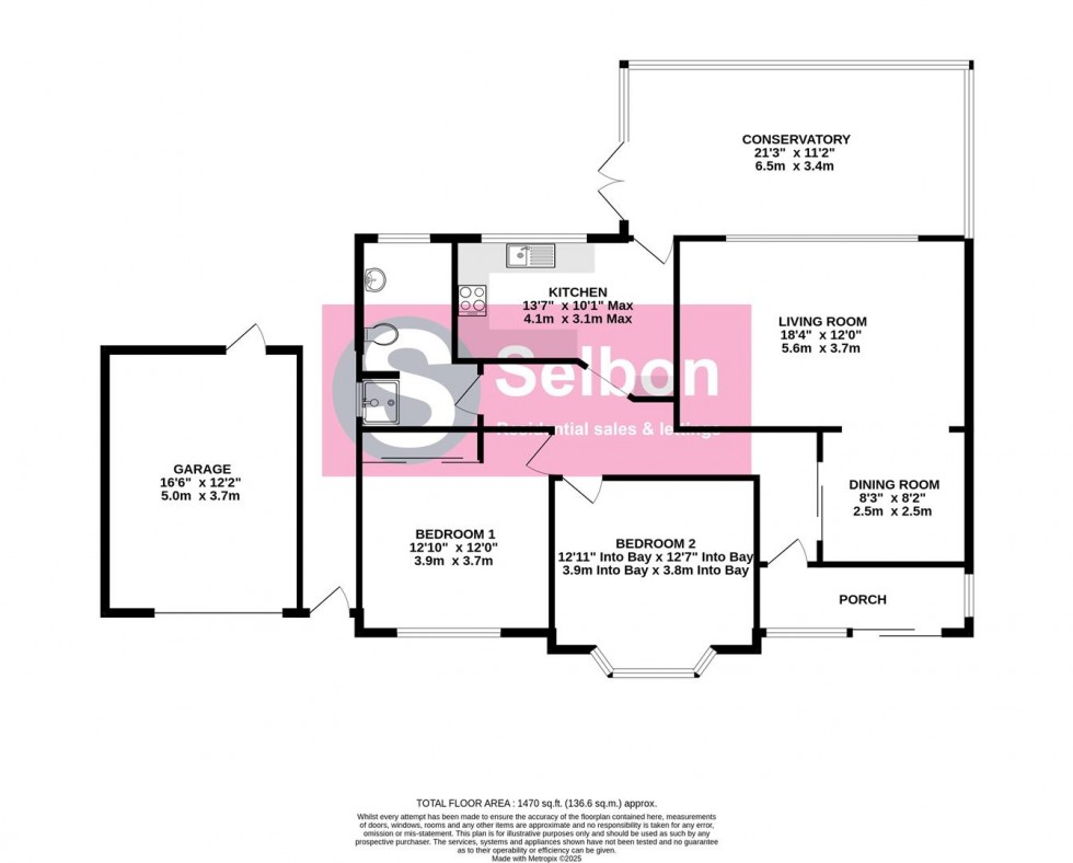 Floorplan for Basingbourne Road, Fleet