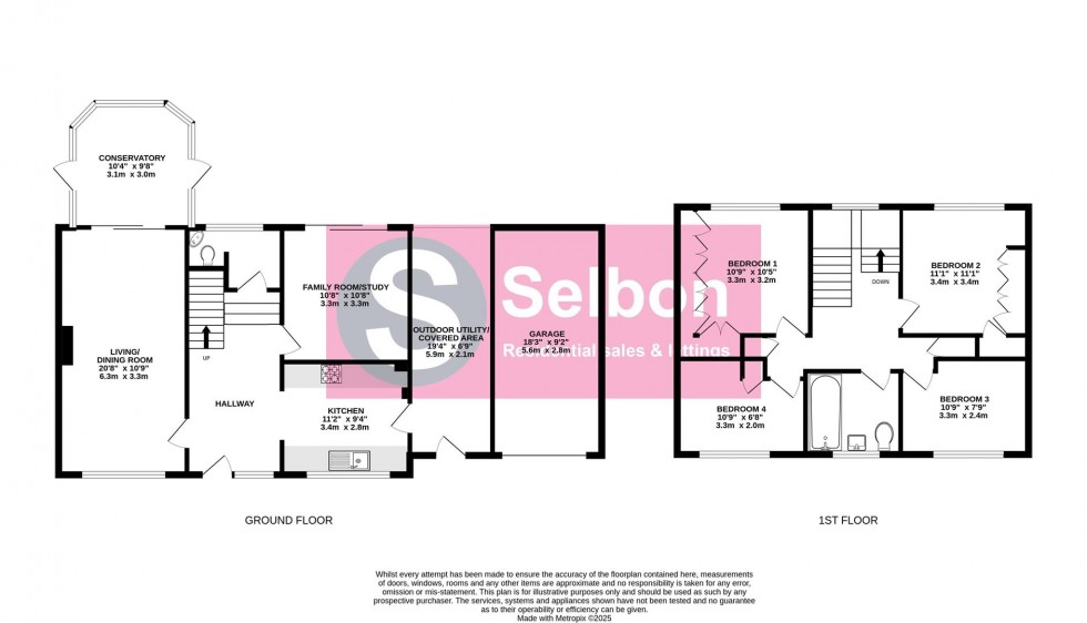 Floorplan for Tavistock Road, Fleet