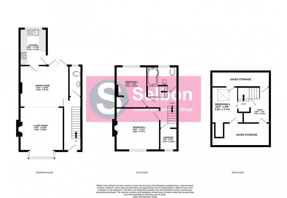 Floorplan for New Road, Church Crookham, Fleet