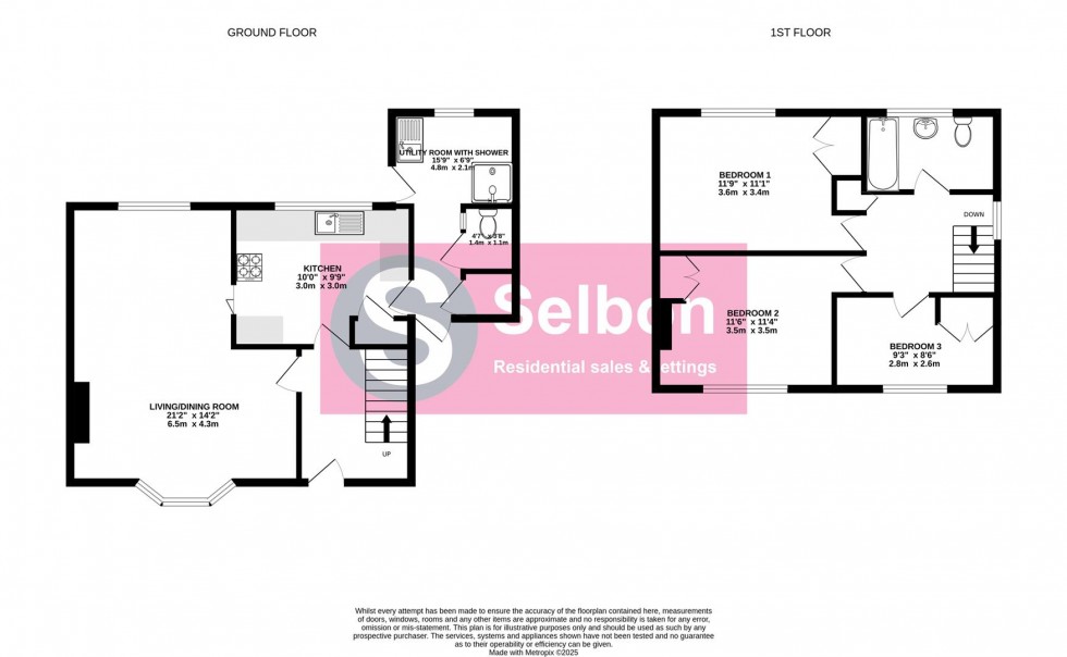 Floorplan for Willow Crescent, Farnborough