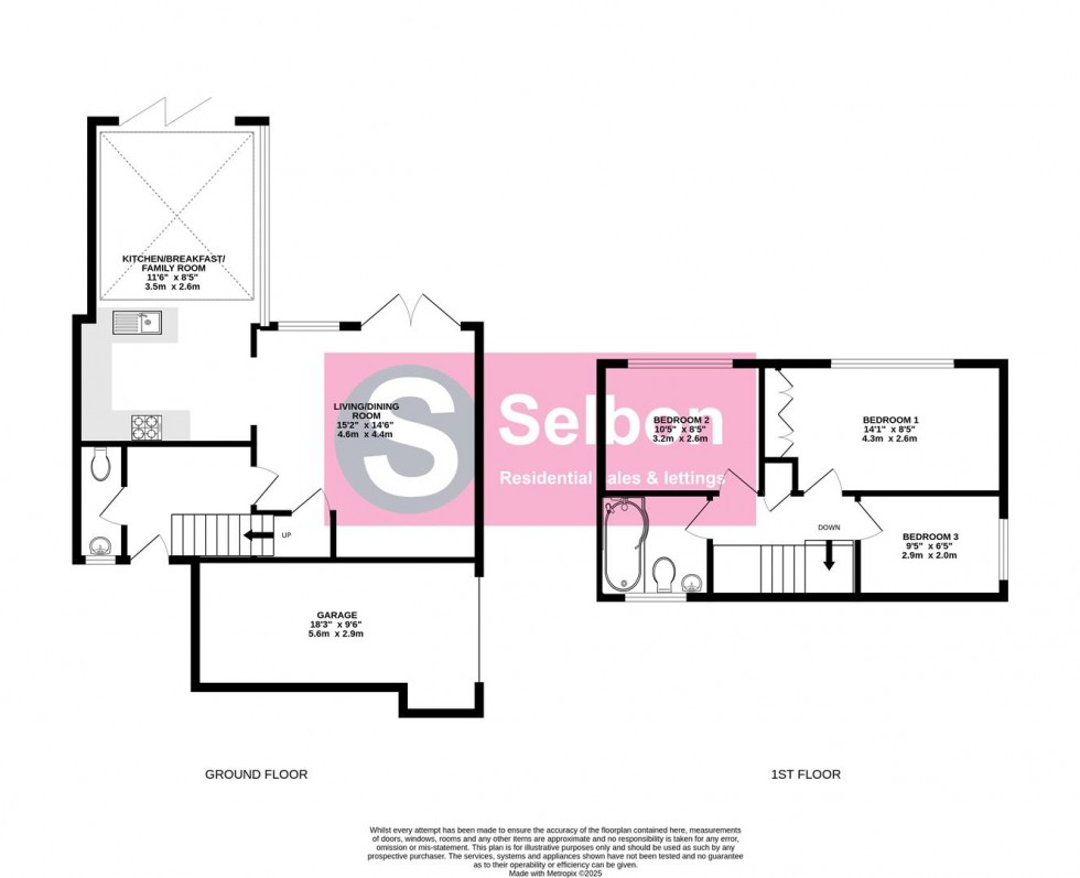 Floorplan for King Henry Road, Fleet