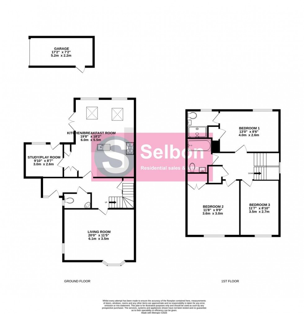 Floorplan for Tavistock Road, Fleet