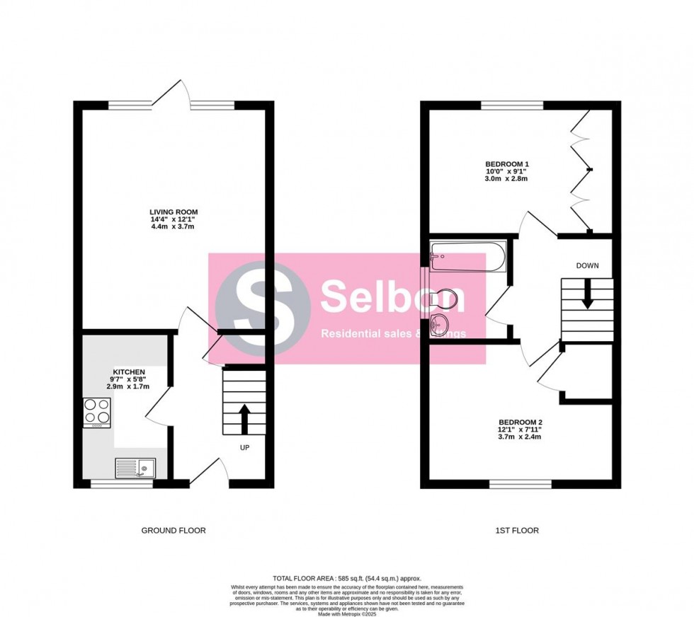 Floorplan for Bechin Close, Church Crookham, Fleet