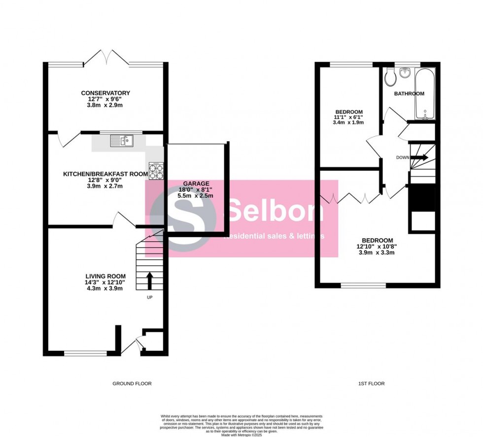 Floorplan for Mill Corner, Fleet