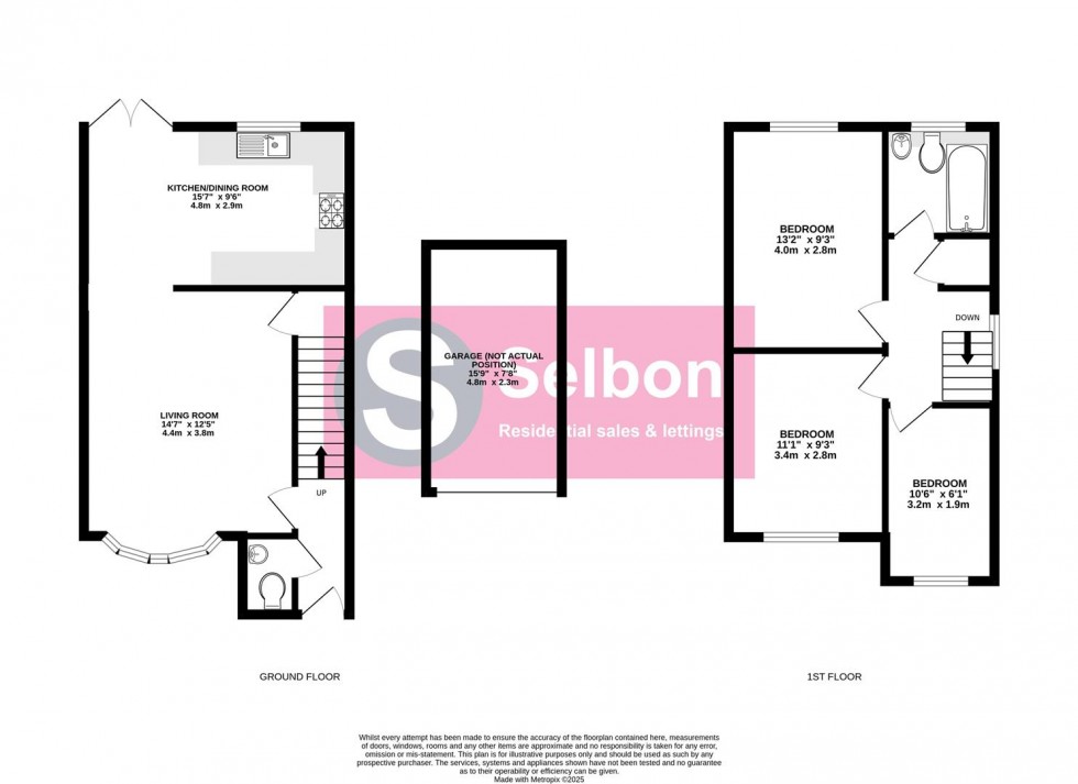 Floorplan for Whitebeam Gardens, Farnborough