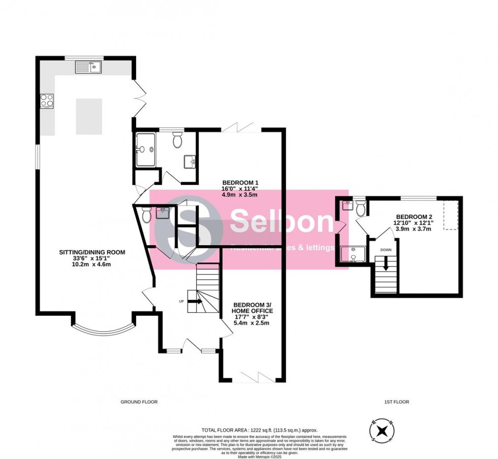 Floorplan for Award Road, Church Crookham, Fleet