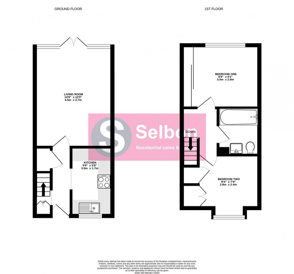 Floorplan for Nether Vell-Mead, Church Crookham, Fleet